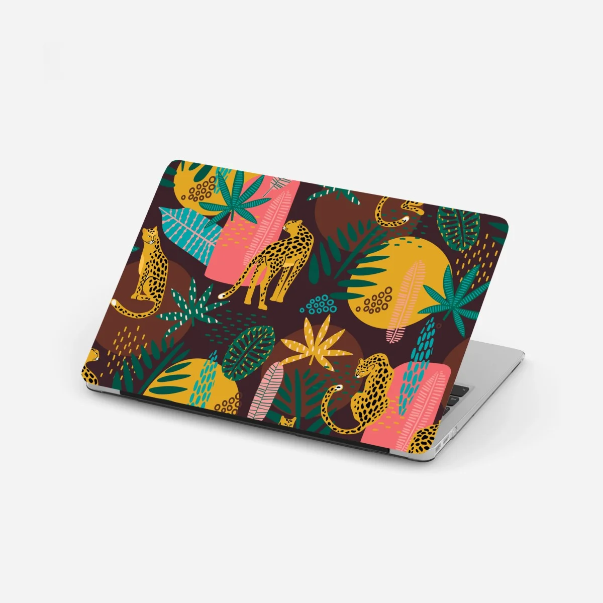 Adesivo per laptop ghepardi nella giungla tropicale • Wallissimo® Adesivo per laptop ghepardi nella giungla tropicale • Wallissimo®
