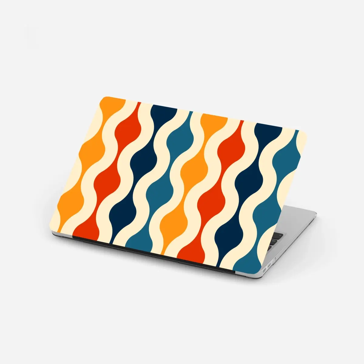 Adesivo per laptop motivo ondulato retrò colorato • Wallissimo®