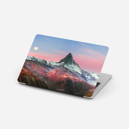 Adesivo per laptop tramonto autunnale sul Cervino • Wallissimo®