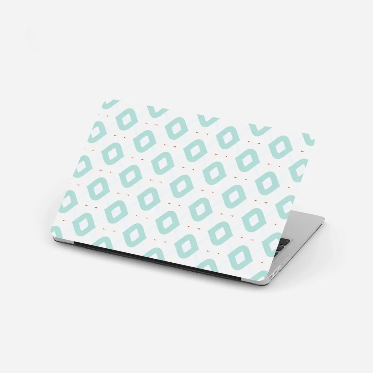 Adesivo per laptop motivo geometrico turchese stile scandinavo • Wallissimo®