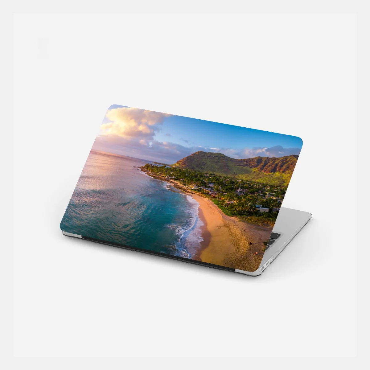 Adesivo per laptop tramonto tropicale sulla costa • Wallissimo® Adesivo per laptop tramonto tropicale sulla costa • Wallissimo®