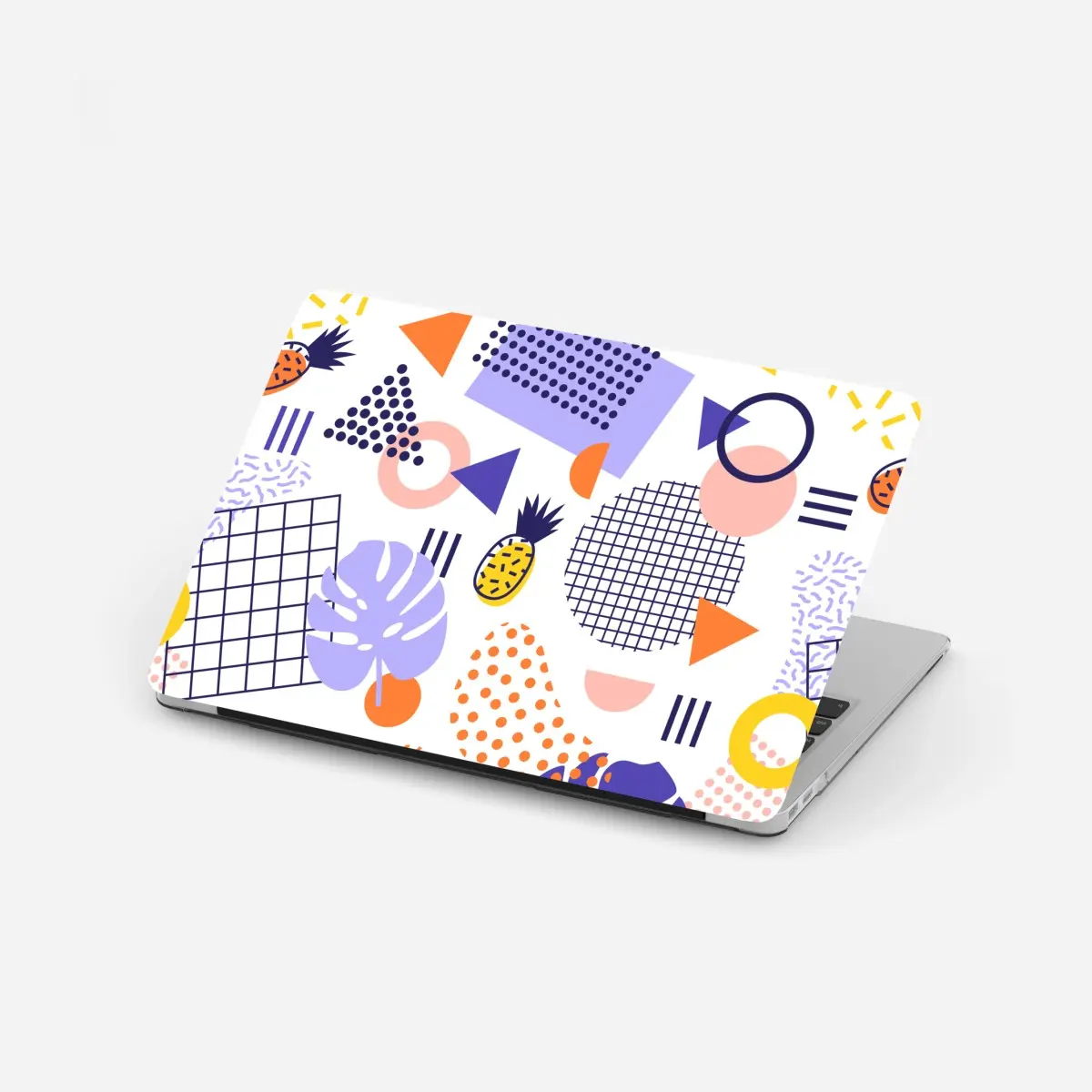 Adesivo per laptop motivo tropicale geometrico estivo • Wallissimo®