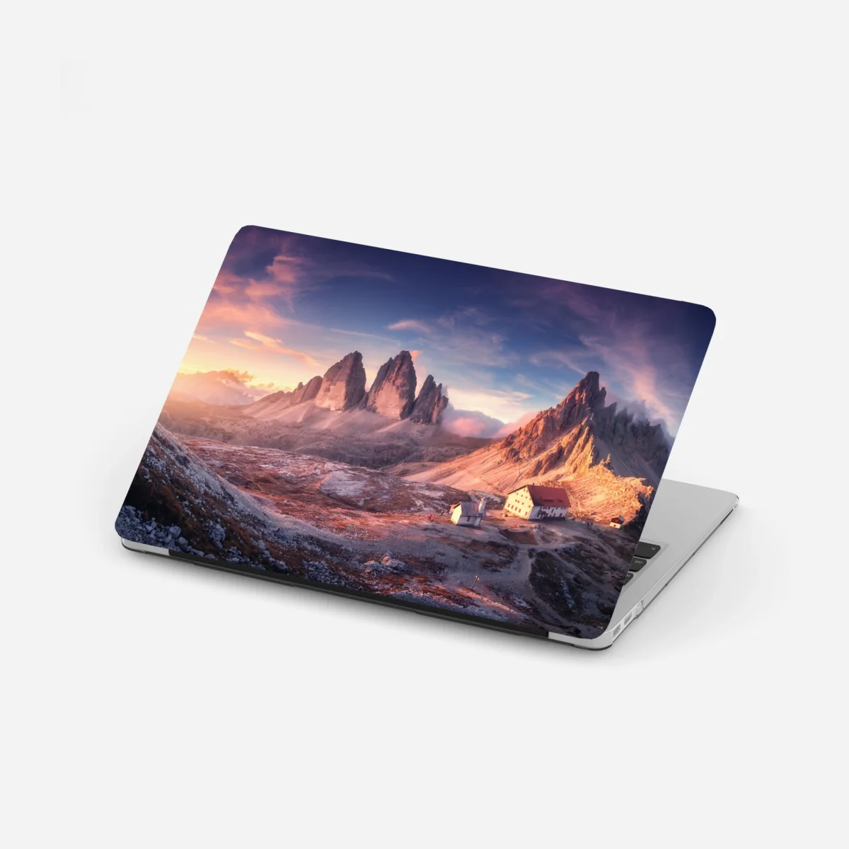 Adesivo per laptop alba sulle Tre Cime di Lavaredo • Wallissimo® Adesivo per laptop alba sulle Tre Cime di Lavaredo • Wallissimo®