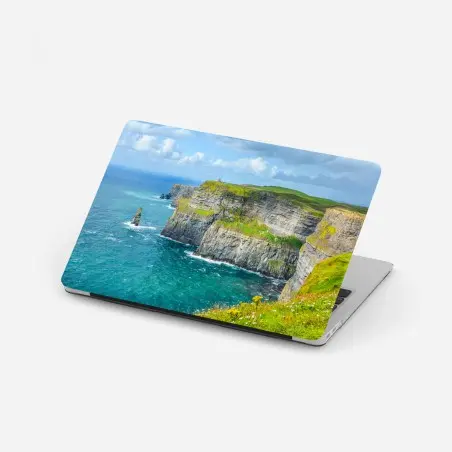 Adesivo per laptop panorama maestoso delle scogliere costiere • Wallissimo®