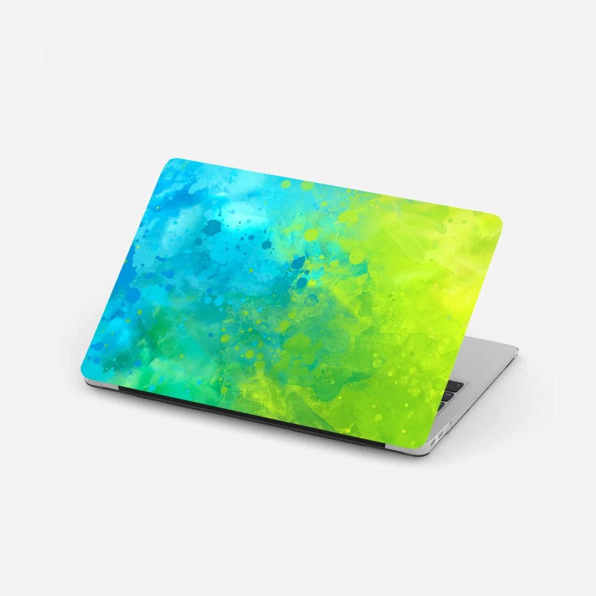 Adesivo per laptop astratto acquerello blu e verde • Wallissimo® Adesivo per laptop astratto acquerello blu e verde • Wallissimo®