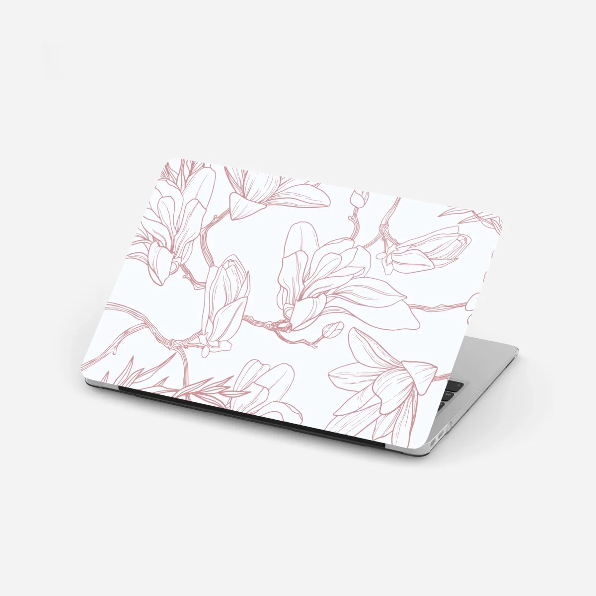 Adesivo per laptop motivo di magnolie su sfondo tenue • Wallissimo® Adesivo per laptop motivo di magnolie su sfondo tenue • Wallissimo®