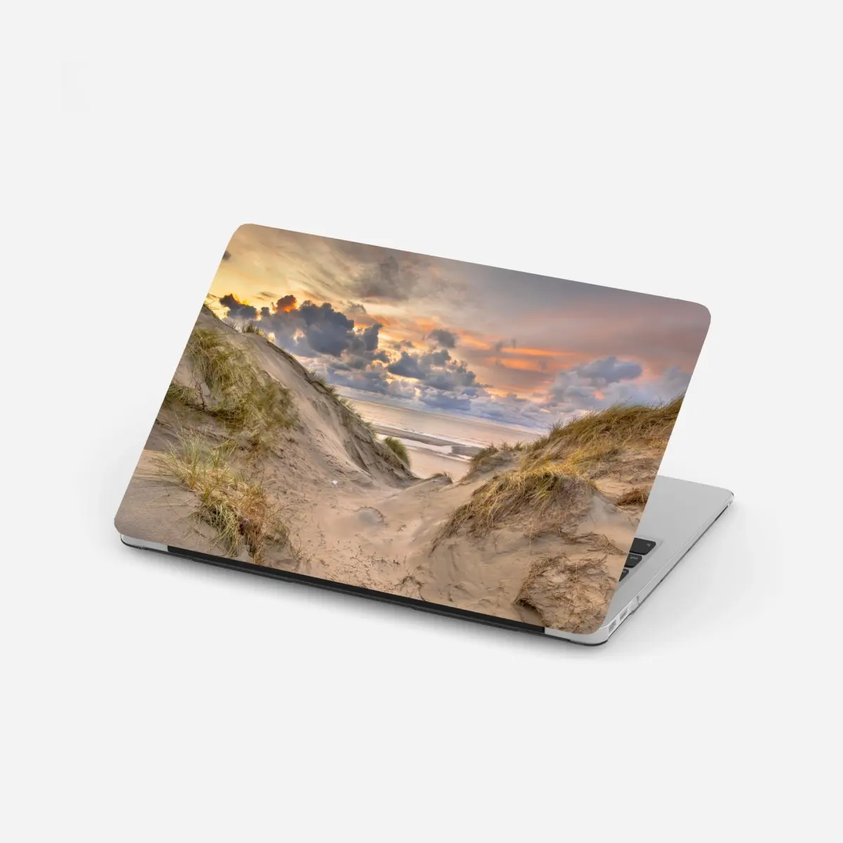 Adesivo per laptop tramonto sulle dune di Zeeland • Wallissimo® Adesivo per laptop tramonto sulle dune di Zeeland • Wallissimo®