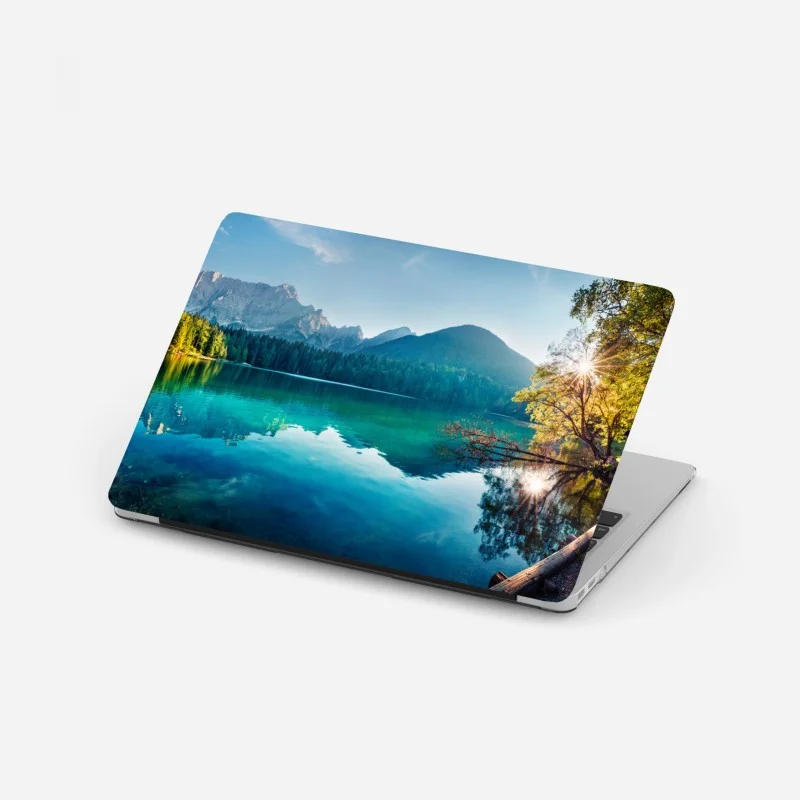 Adesivo per laptop panorama sereno del Lago di Fusine