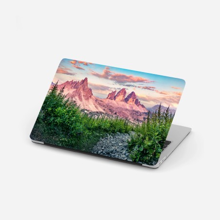 Adesivo per laptop tramonto sulle Tre Cime di Lavaredo • Wallissimo®