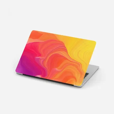 Adesivo per laptop danza di colori caldi • Wallissimo®