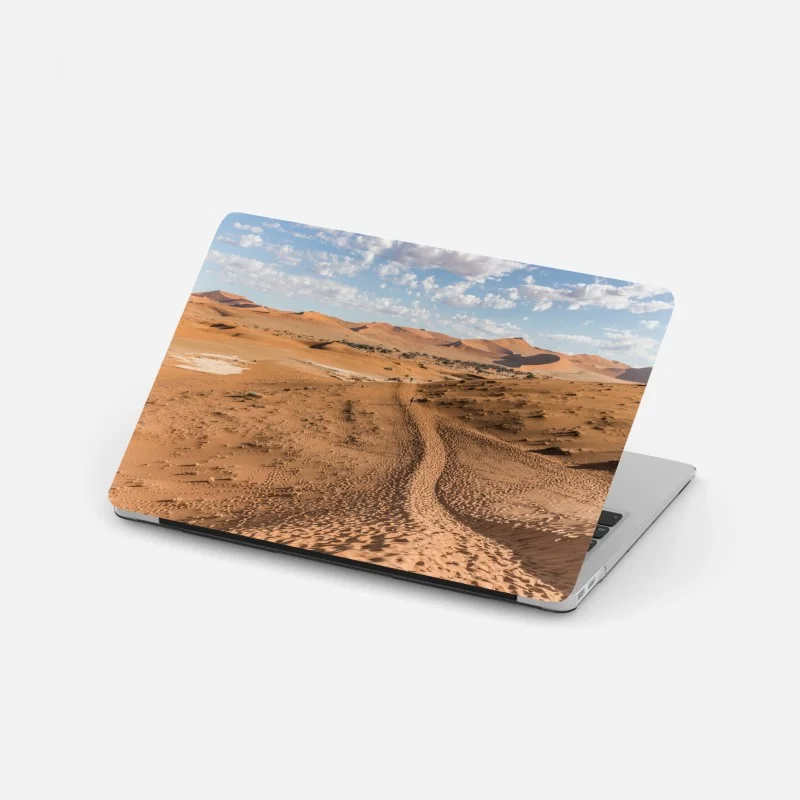 Adesivo per laptop dune dorate all'orizzonte