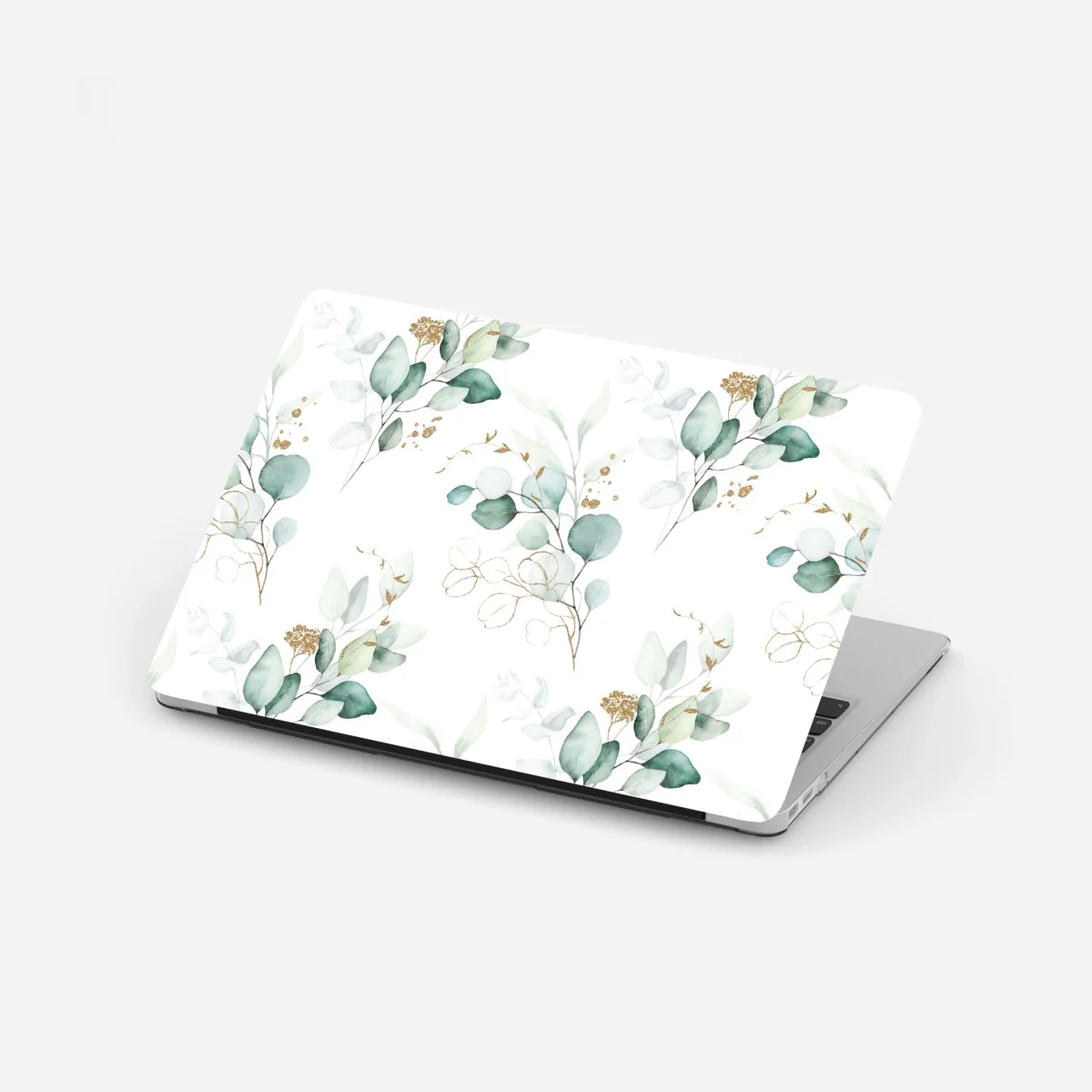 Adesivo per laptop motivo botanico di eucalipto acquerellato • Wallissimo® Adesivo per laptop motivo botanico di eucalipto acquerellato • Wallissimo®