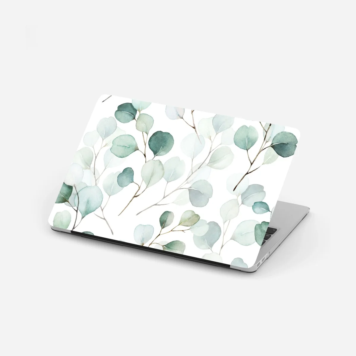 Adesivo per laptop fogliame di eucalipto acquerellato • Wallissimo® Adesivo per laptop fogliame di eucalipto acquerellato • Wallissimo®