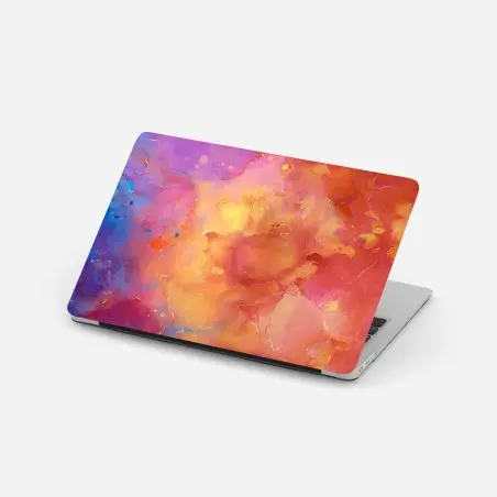 Adesivo per laptop esplosione di colori astratti • Wallissimo®