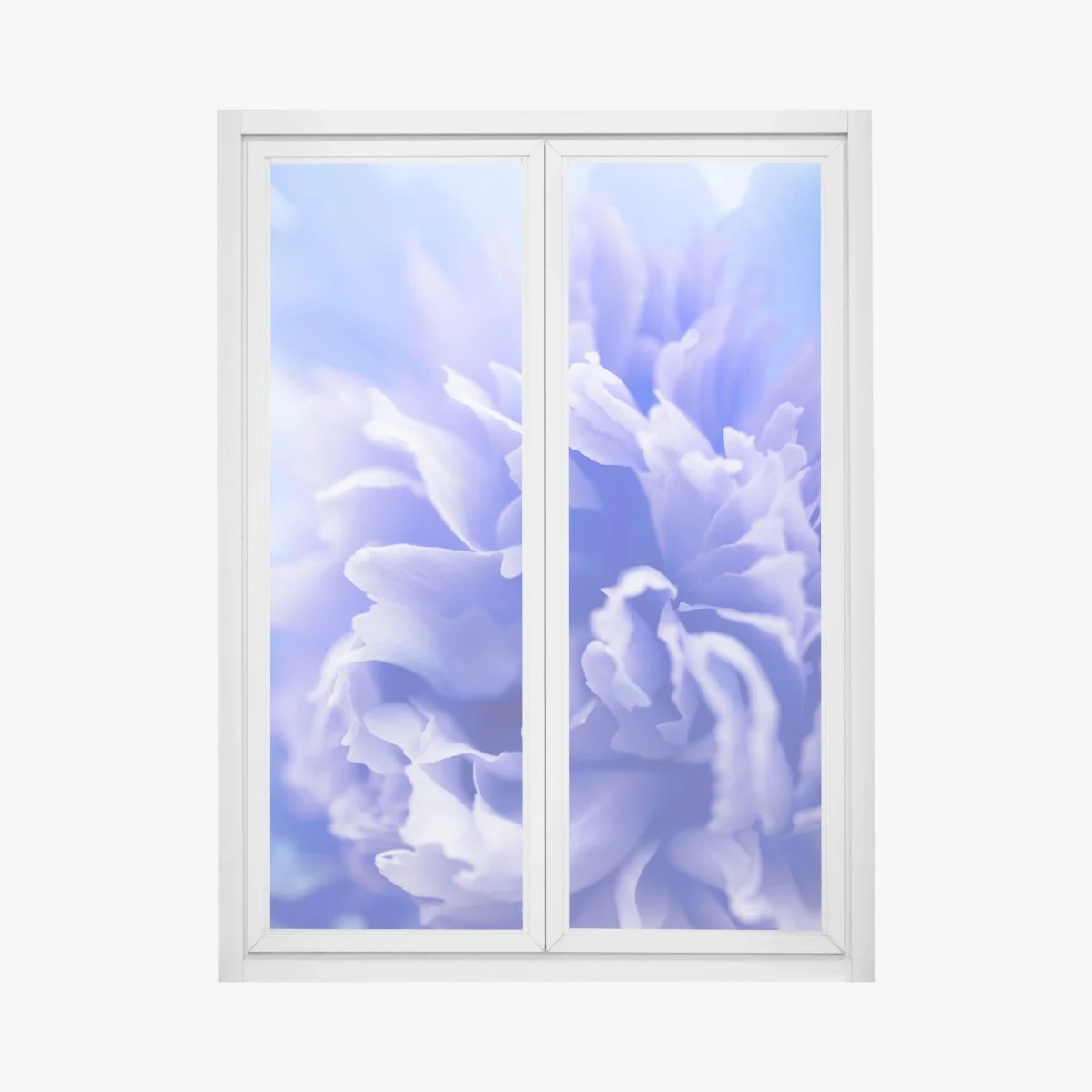 Adesivo per finestra esplosione di petali blu • Wallissimo® Adesivo per finestra esplosione di petali blu • Wallissimo®
