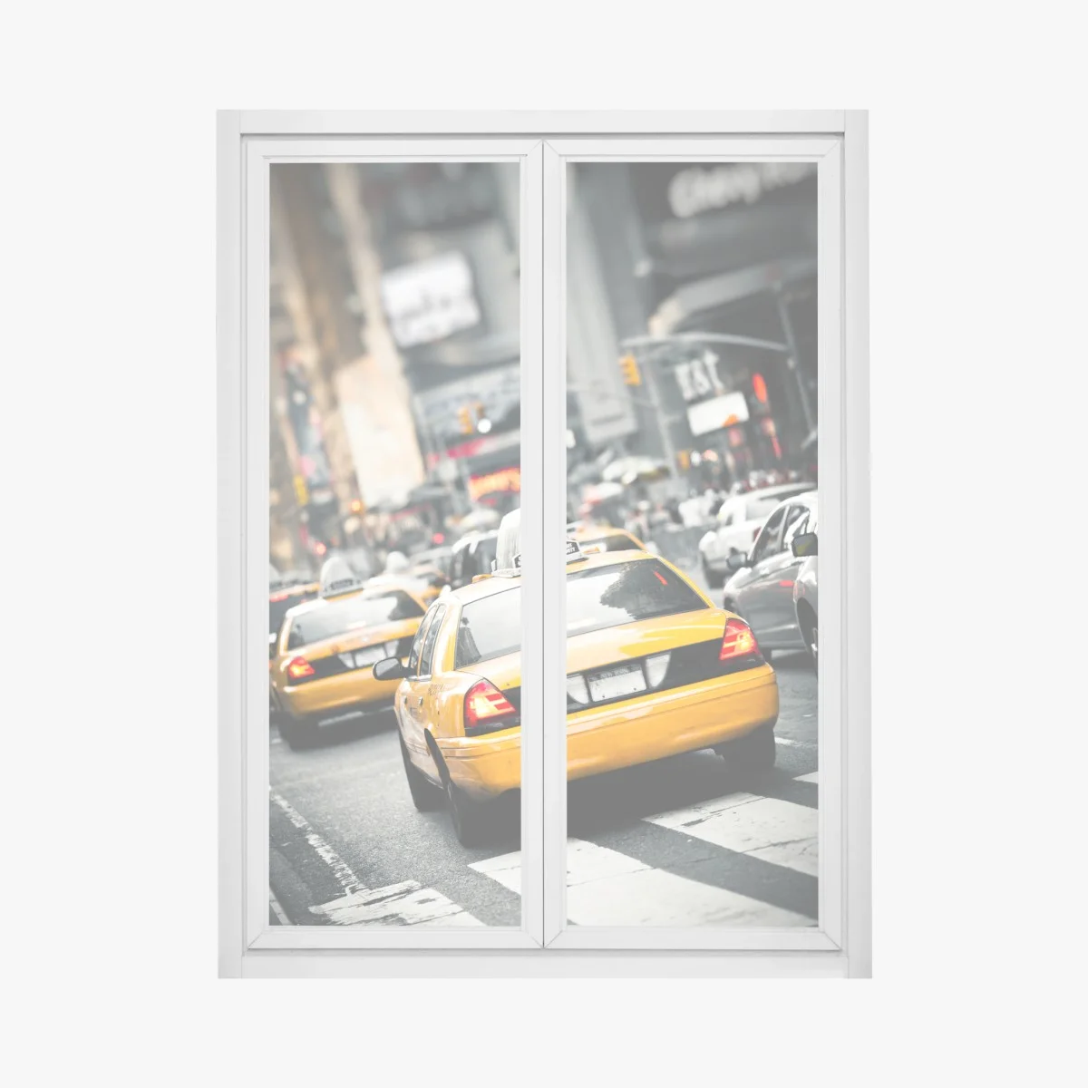 Adesivo per finestra corsa nella giungla urbana di New York • Wallissimo® Adesivo per finestra corsa nella giungla urbana di New York • Wallissimo®