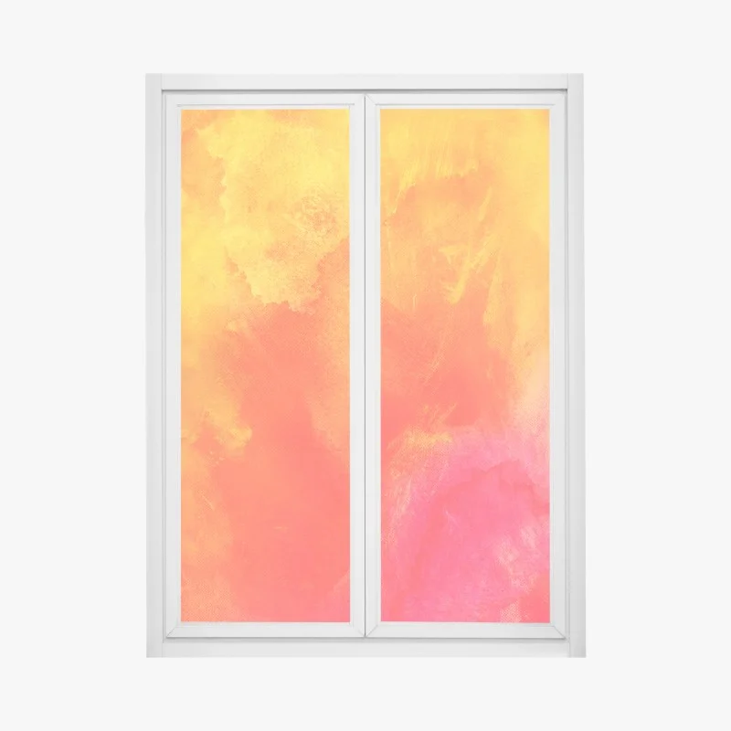 Adesivo per finestra esplosione di colori caldi