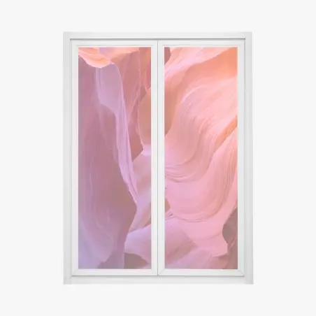 Adesivo per finestra forme scolpite ad Antelope Canyon • Wallissimo®