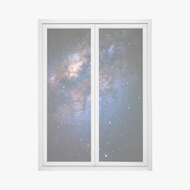 Adesivo per finestra centro della Via Lattea tra polveri cosmiche