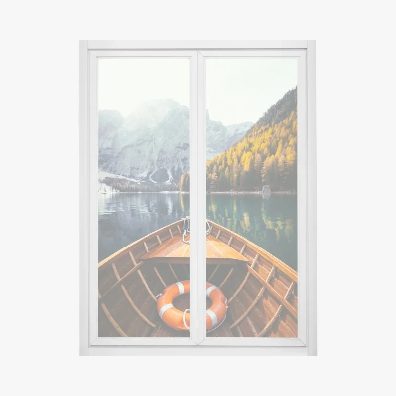Adesivo per finestra serenità sul Lago di Braies