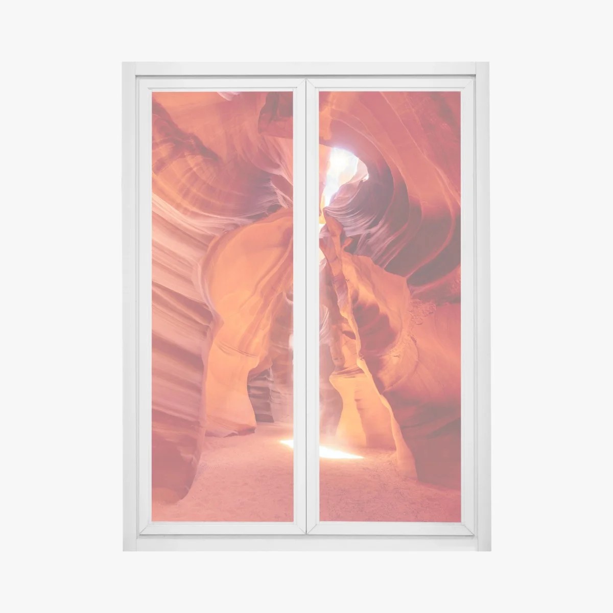 Adesivo per finestra luce nel cuore di Antelope Canyon • Wallissimo® Adesivo per finestra luce nel cuore di Antelope Canyon • Wallissimo®