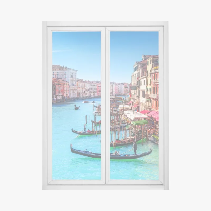 Adesivo per finestra vista sul Canal Grande di Venezia