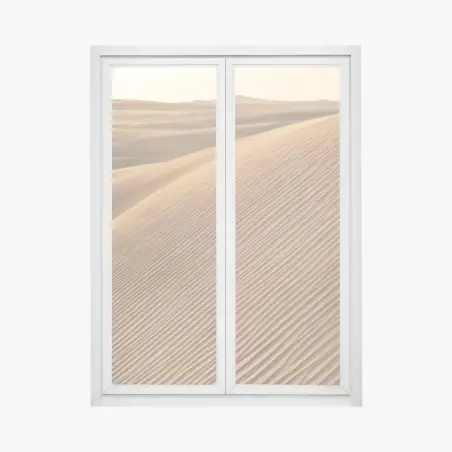 Adesivo per finestra dune dorate: texture del deserto • Wallissimo®