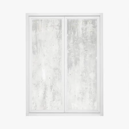 Adesivo per finestra texture di muro in cemento invecchiato • Wallissimo®