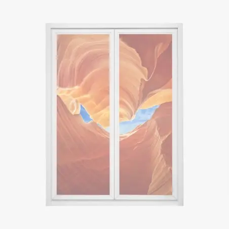 Adesivo per finestra giochi di luce nell'Antelope Canyon • Wallissimo®