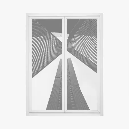 Adesivo per finestra contrasti geometrici a Melbourne • Wallissimo®
