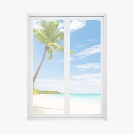 Adesivo per finestra paradiso tropicale di Punta Cana • Wallissimo®