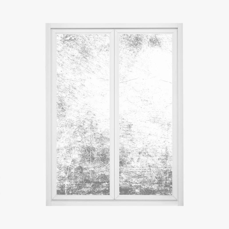 Adesivo per finestra texture grunge bianco e nero