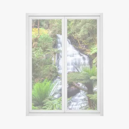 Adesivo per finestra cascata Triplet Falls nella Great Otway National Park • Wallissimo®