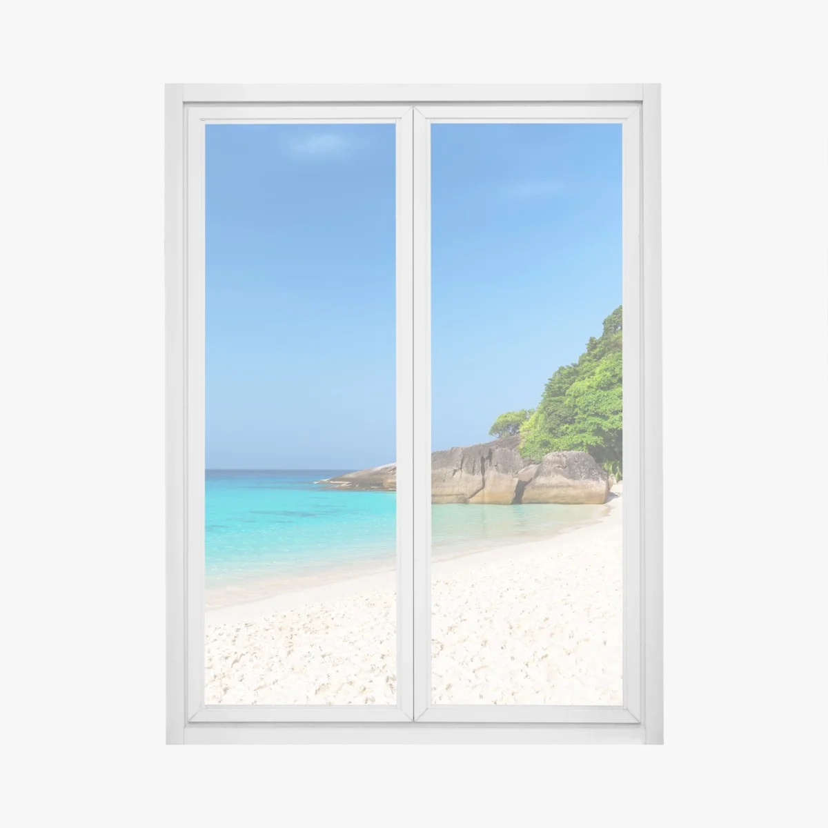 Adesivo per finestra paradiso tropicale delle isole Similan • Wallissimo® Adesivo per finestra paradiso tropicale delle isole Similan • Wallissimo®