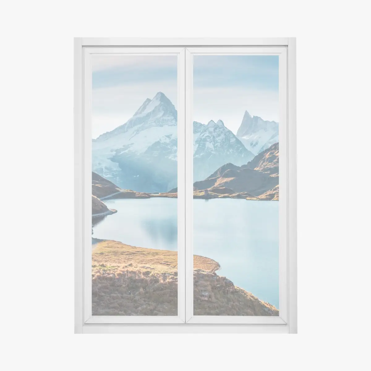 Adesivo per finestra incanto alpino sul Bachalpsee • Wallissimo®
