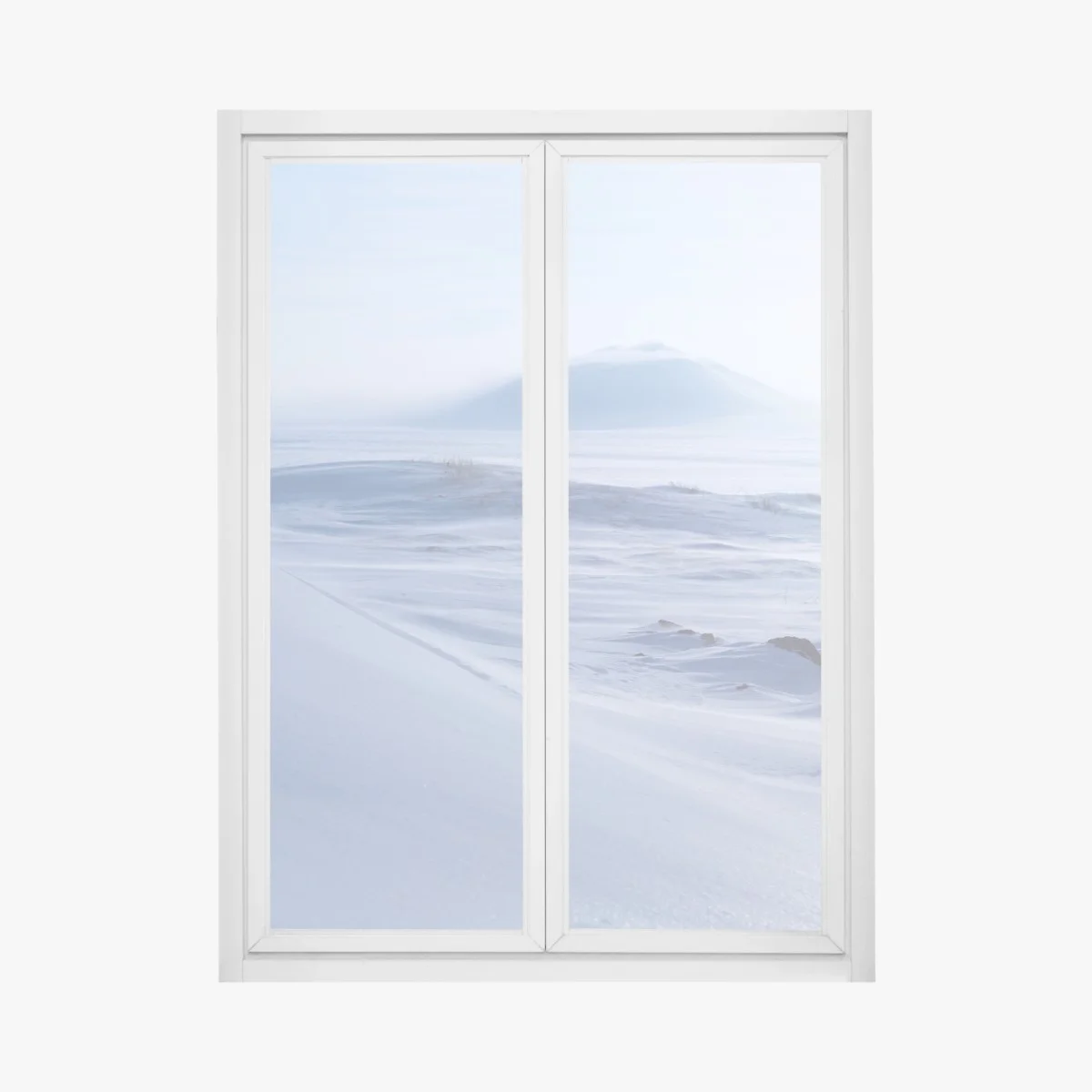 Adesivo per finestra panoramica artica silenziosa della tundra di Chukotka • Wallissimo® Adesivo per finestra panoramica artica silenziosa della tundra di Chukotka • Wallissimo®