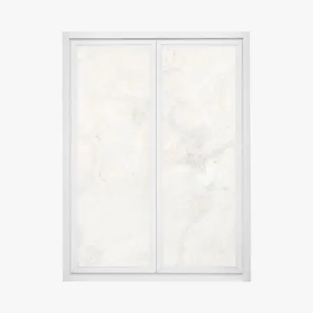 Adesivo per finestra venature marmorizzate crema e grigio • Wallissimo®