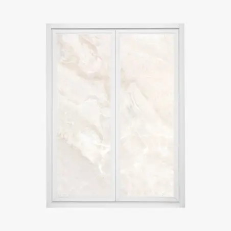 Adesivo per finestra marmo beige venato per decorazione murale • Wallissimo®
