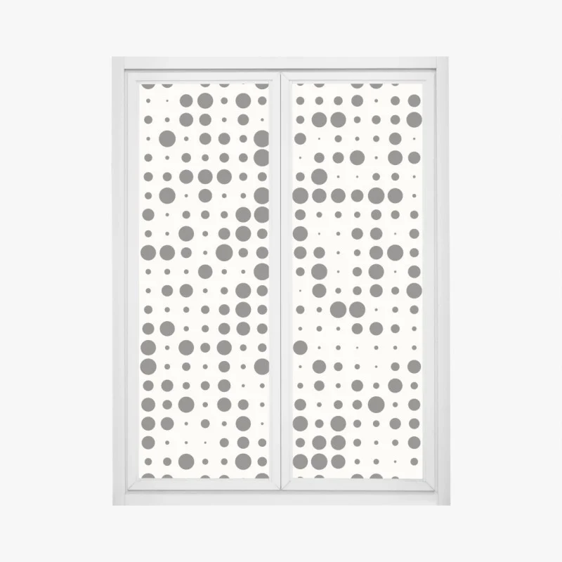 Adesivo per finestra motivo a pois effetto semitono in bianco e nero