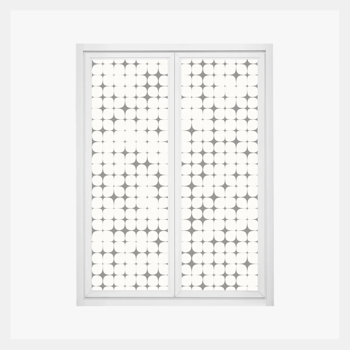Adesivo per finestra motivo geometrico ottico monocromatico • Wallissimo® Adesivo per finestra motivo geometrico ottico monocromatico • Wallissimo®