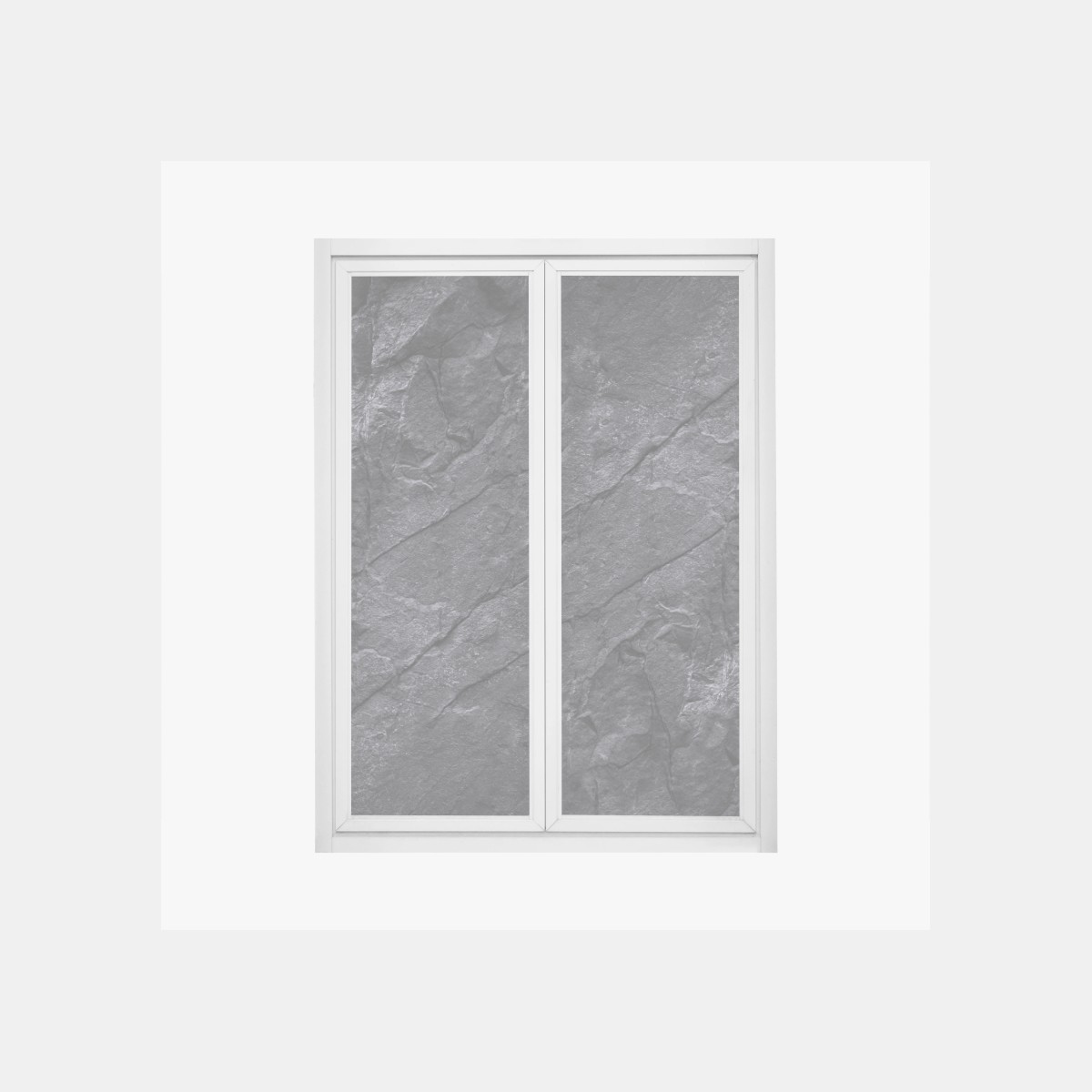 Adesivo per finestra texture rocciosa scura minimalista • Wallissimo®