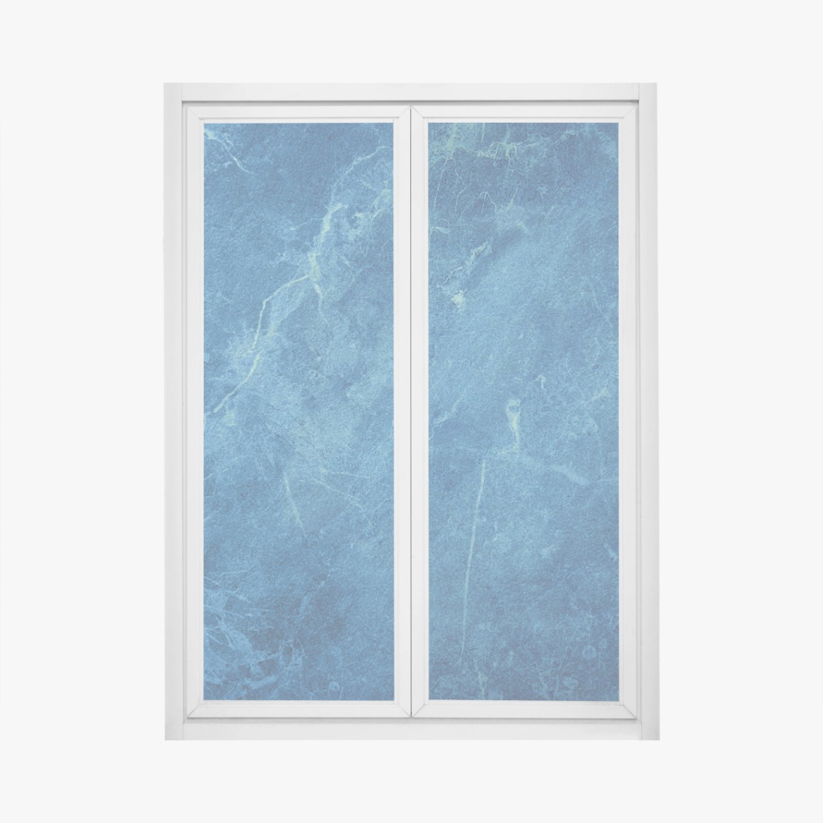 Adesivo per finestra marmo blu profondo con venature sottili • Wallissimo®