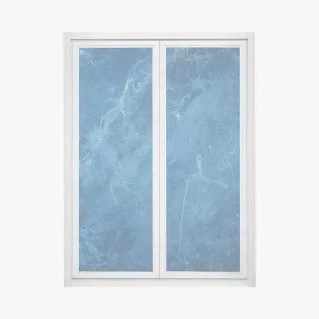 Adesivo per finestra marmo blu profondo con venature sottili • Wallissimo®