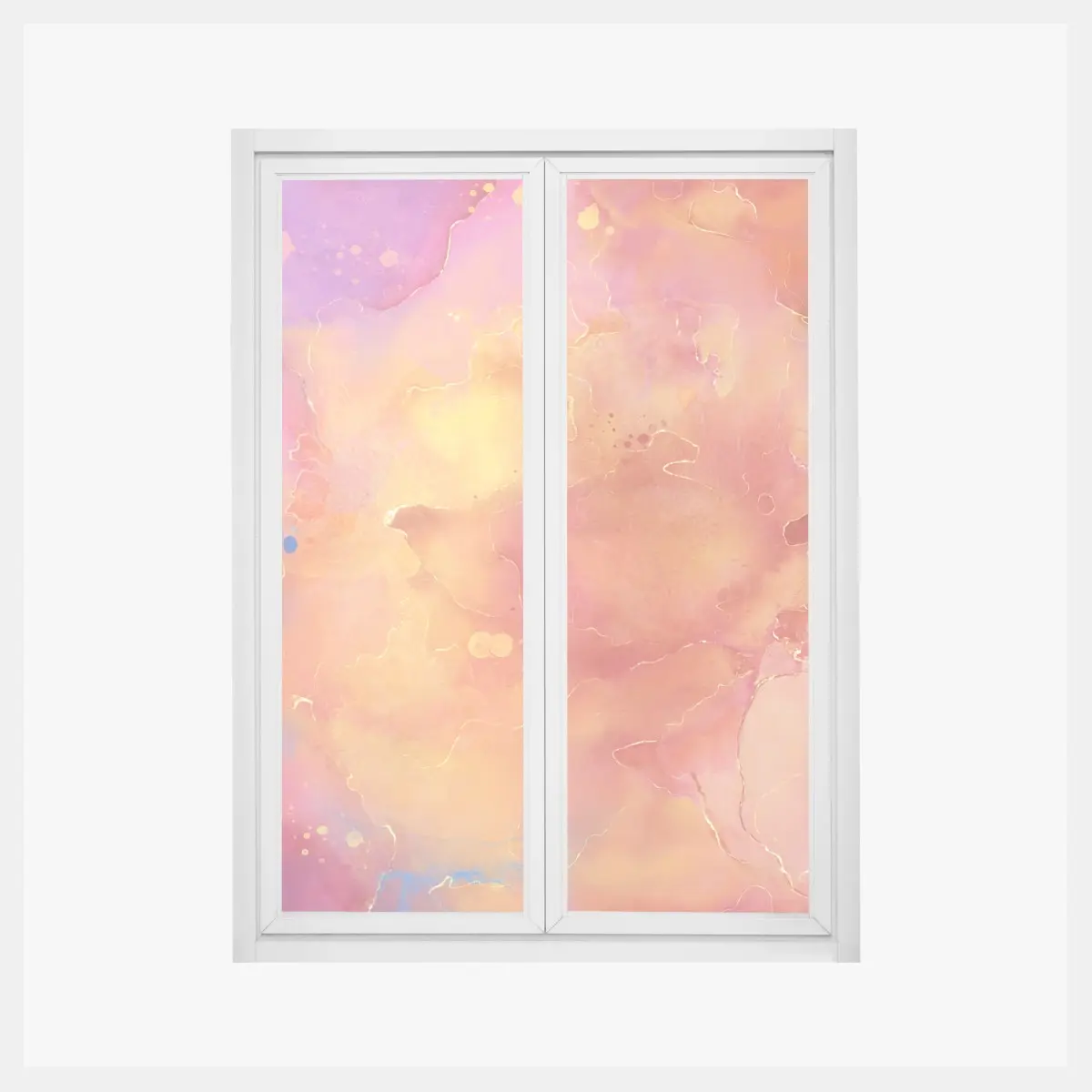 Adesivo per finestra esplosione di colori astratti • Wallissimo®