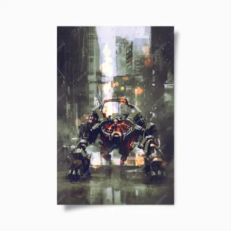 Poster colosso meccanico urbano • Wallissimo®