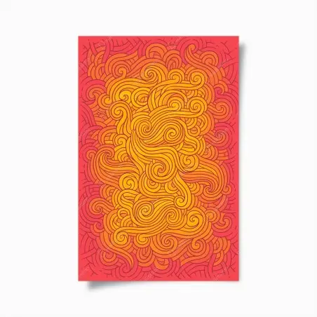 Poster vortici solari ornamentali • Wallissimo®