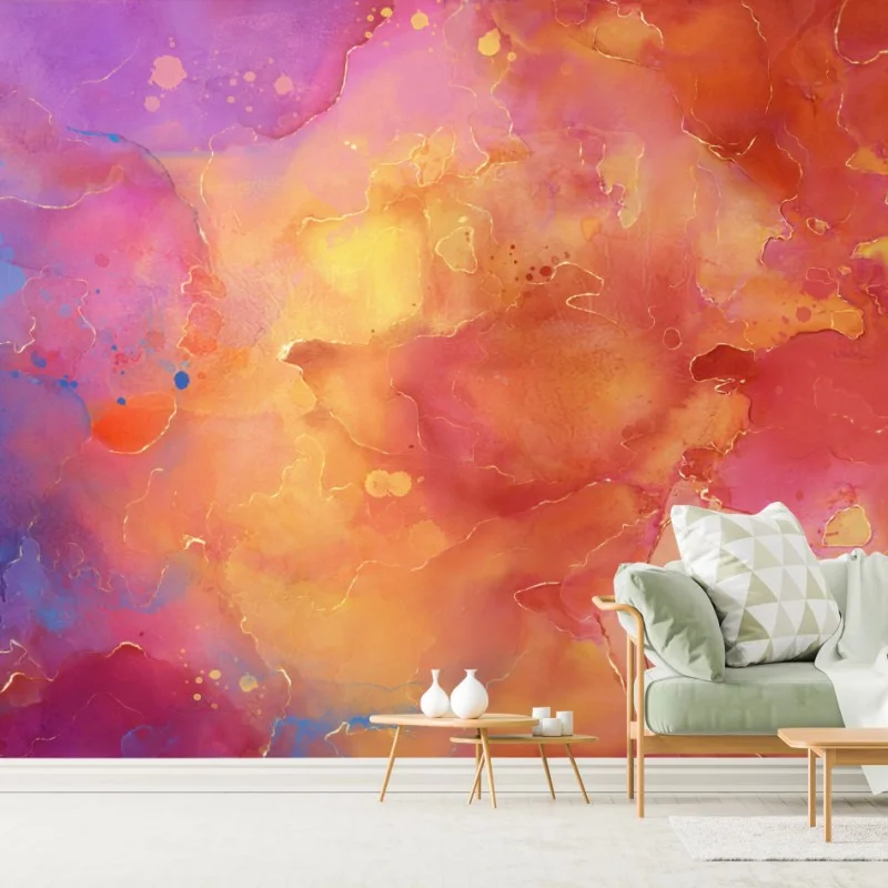 Carta da parati esplosione di colori astratti