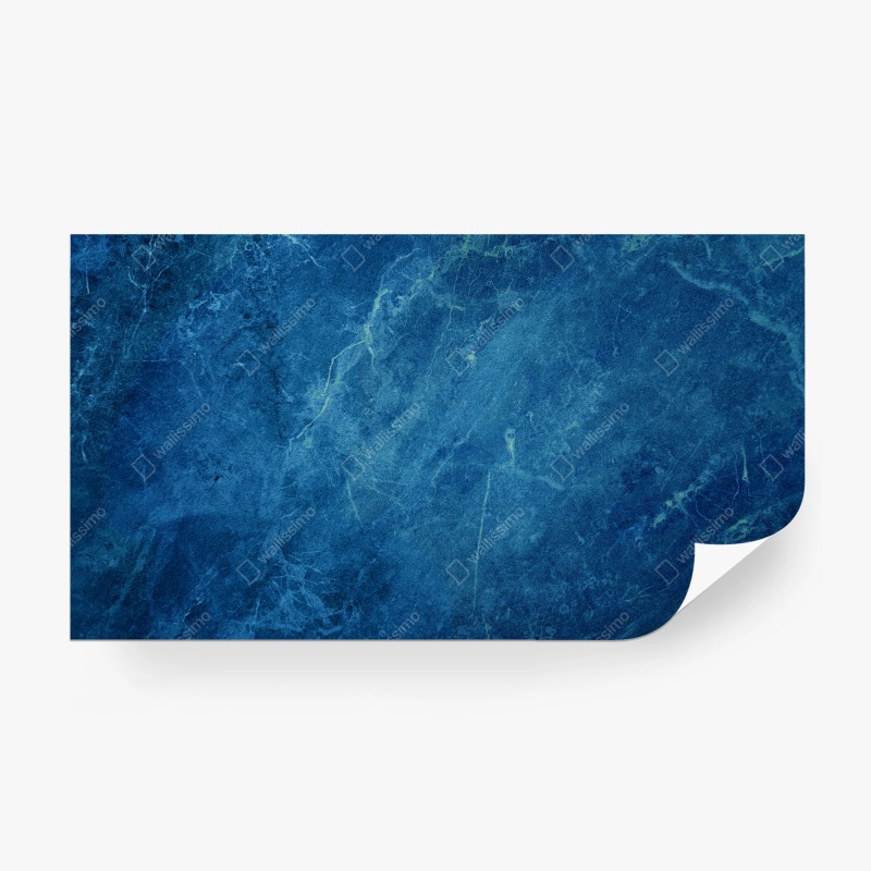 Carta da parati marmo blu profondo con venature sottili