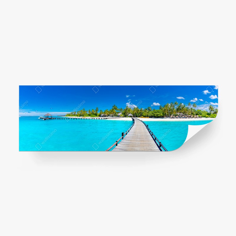 Carta da parati passerella verso il paradiso tropicale