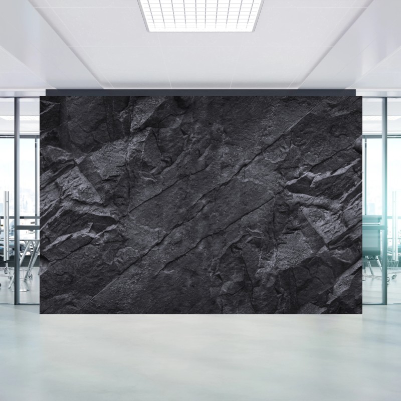 Carta da parati texture rocciosa scura minimalista